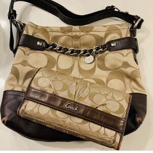 Coach bag and wallet